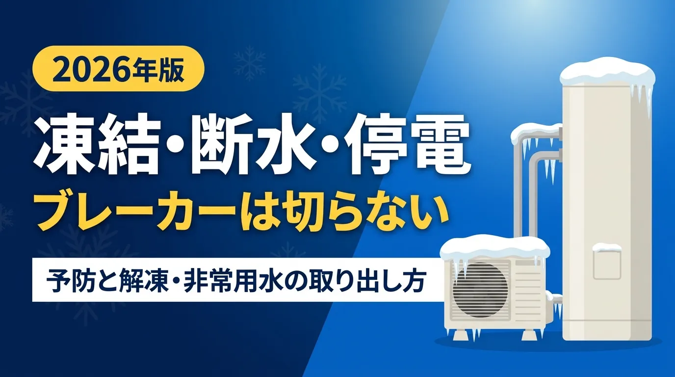 エコキュートの凍結・断水・停電時の対応マニュアル