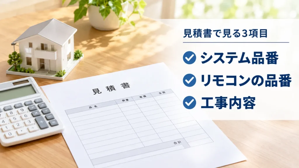 見積書のチェックポイント