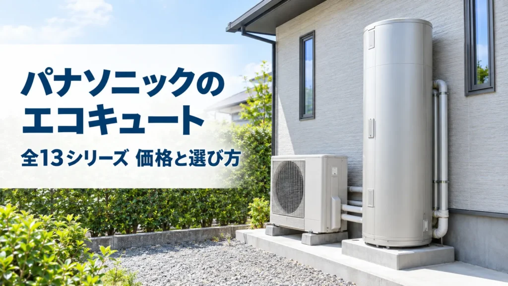 パナソニックのエコキュート｜2026年全13シリーズの価格と選び方