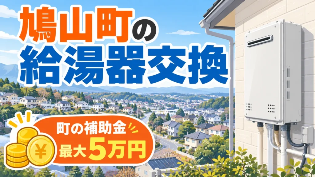 鳩山町の給湯器交換おすすめ業者10選｜都市ガス・プロパン別の費用と町の補助金5万円