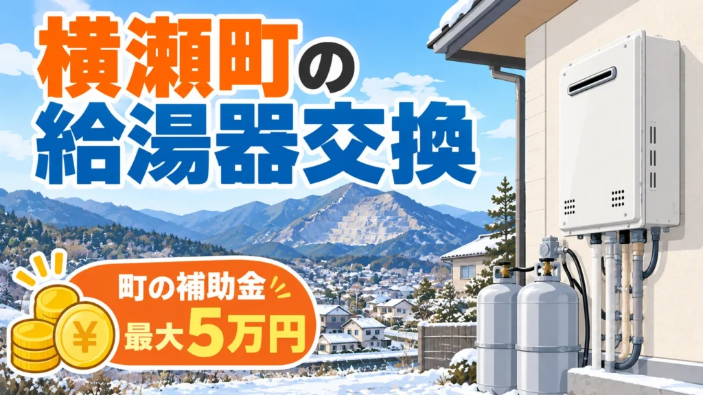 横瀬町の給湯器交換おすすめ業者10選|プロパン対応の費用相場と町の補助金5万円